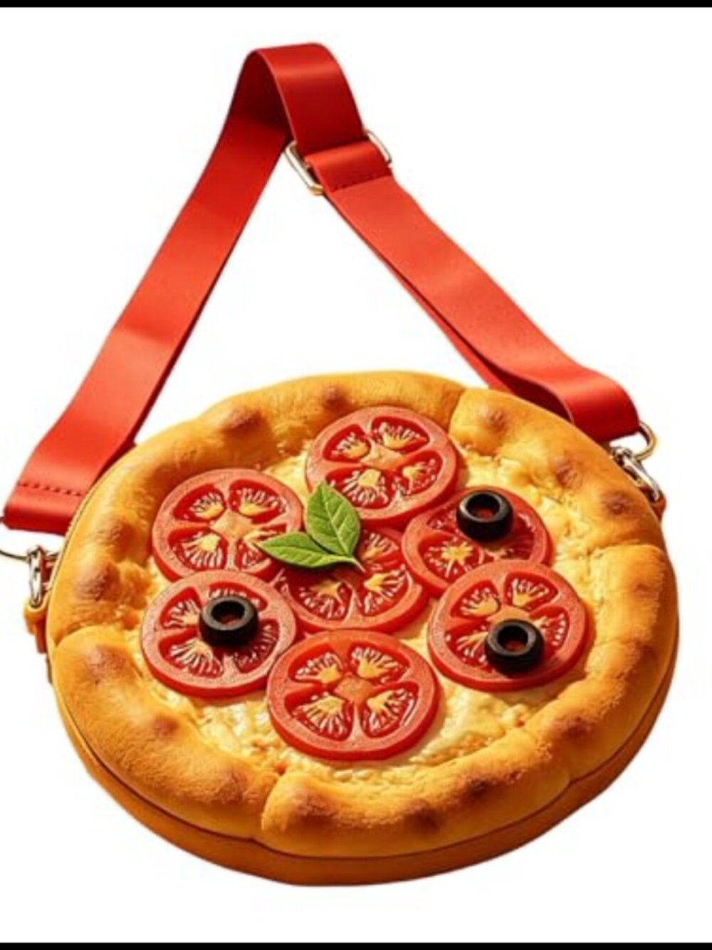 Pizza Crossbody Bag Kids Funny Pizza Sling Bag Adjustable Strap Mini Novelty